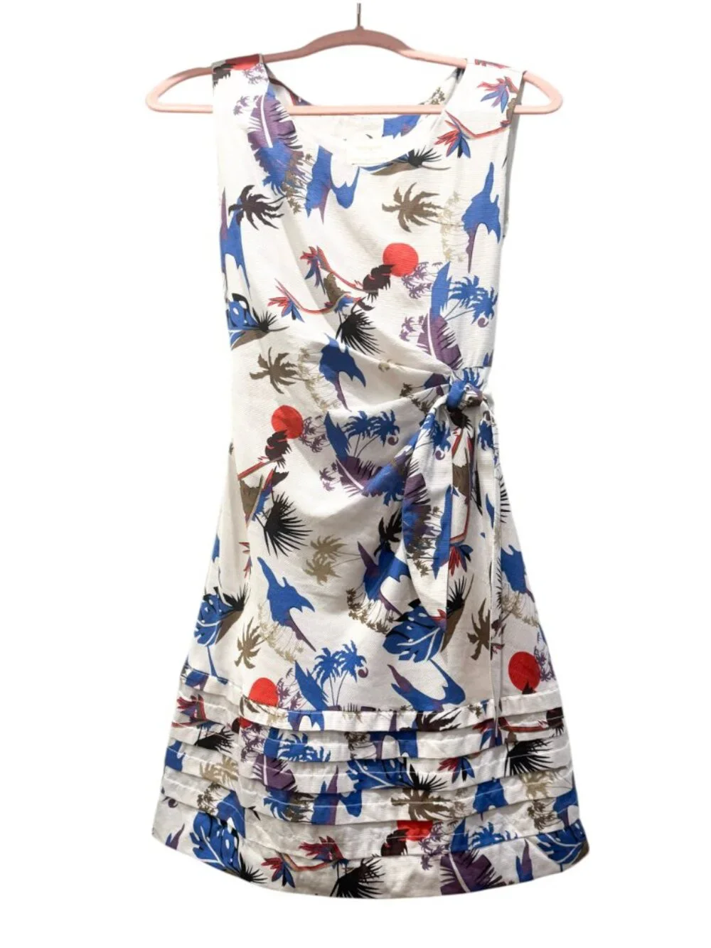 Kate Spade New York - Look‎ For the Silver Lining 100% Silk Floral Dress Size 2